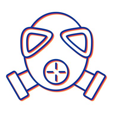 maske simgesi vektör illüstrasyonu