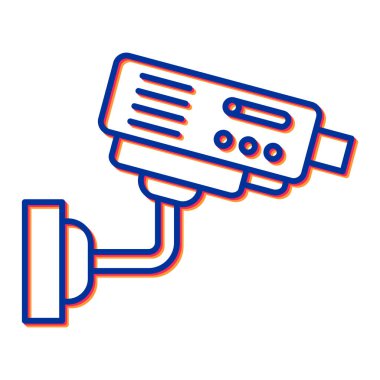 cctv simgesinin vektör illüstrasyonu