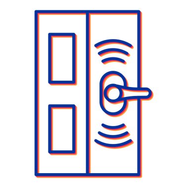 Bir ev simgesinin vektör illüstrasyonu