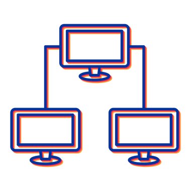 ağ paylaşım simgesi çizimi
