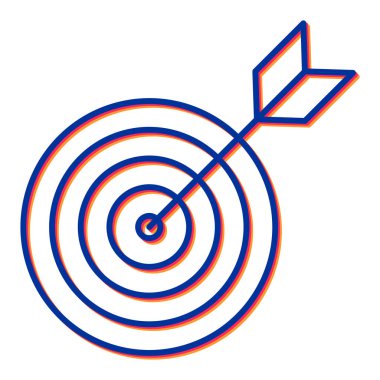 hedef simge vektör illüstrasyonu