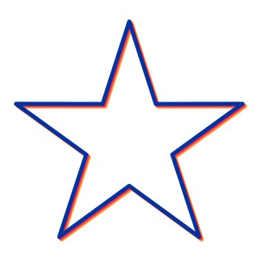 yıldız simgesi vektör illüstrasyonu