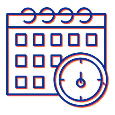 Takvim simgesi vektör illüstrasyonu