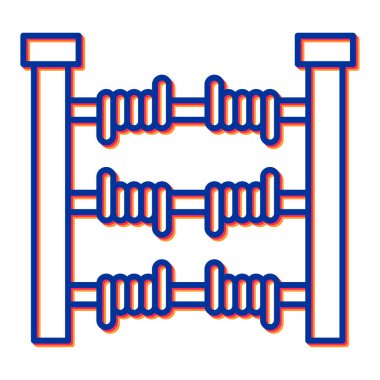 abaküs vektör simgesi modern illüstrasyon