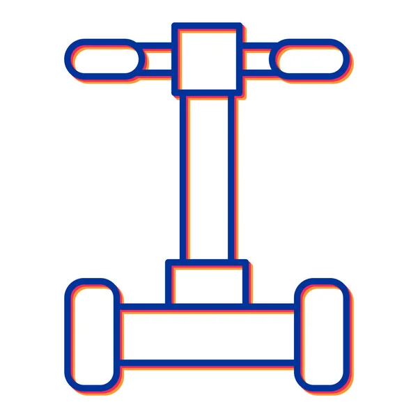 Vektorillustration Des Einzeiligen Symbols Des Autos — Stockvektor