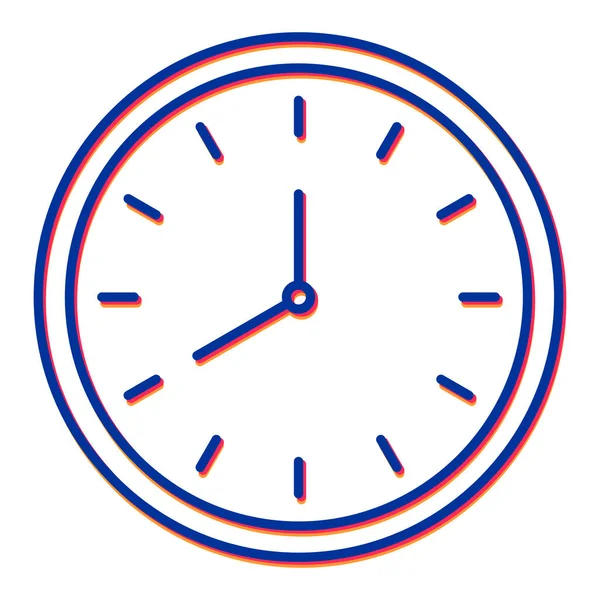 Saat simgesi vektör illüstrasyonu