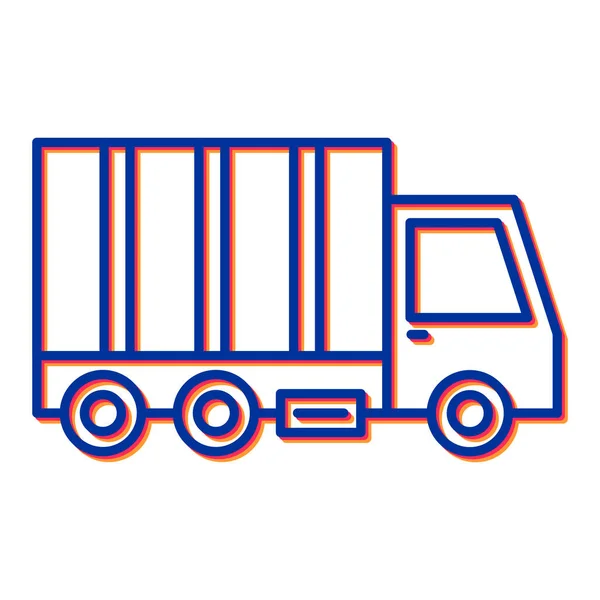 Camion Icône Web Illustration Simple — Image vectorielle