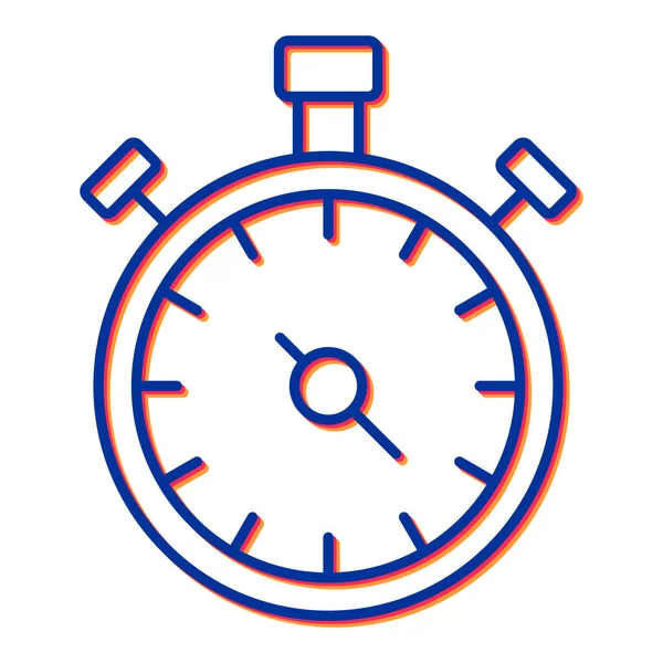 Stopwatch Icono Vector Ilustración — Vector de stock