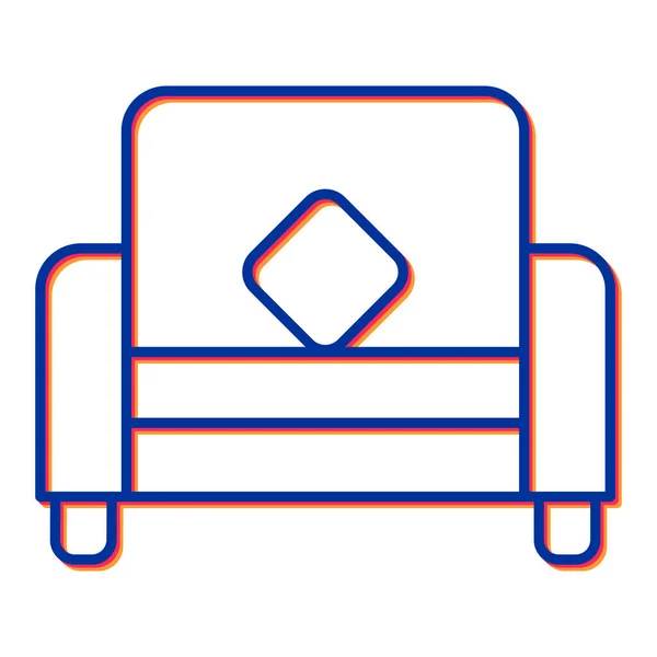 Furniture Web Icon Simple Illustration — Stock Vector