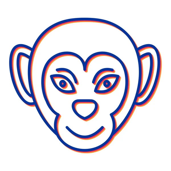 Monkey Icon Vector Illustration Design — Stock Vector