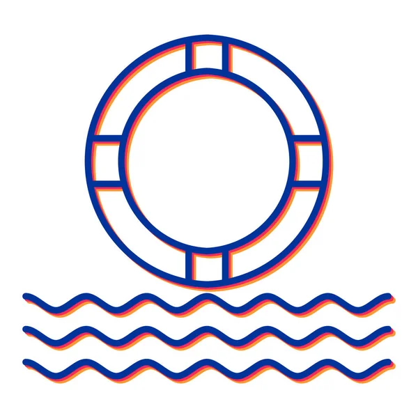 Schwimmbad Symbol Vektor Illustration — Stockvektor