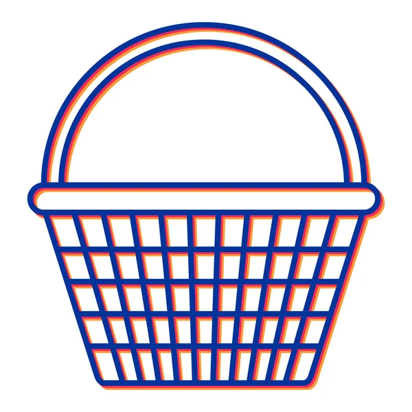 Alışveriş Sepeti Ikonu Web Için Süpermarket Arabası Vektör Simgelerinin Basit — Stok Vektör