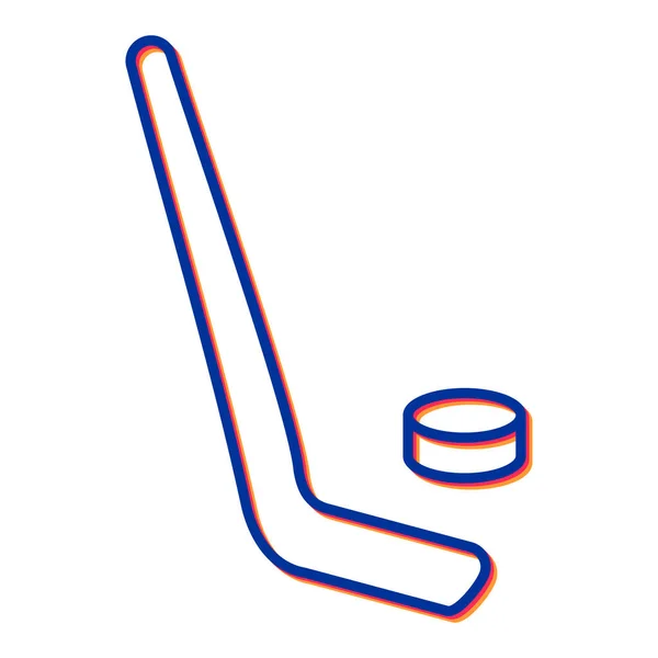 Illustration Vectorielle Icône Sport Hockey — Image vectorielle