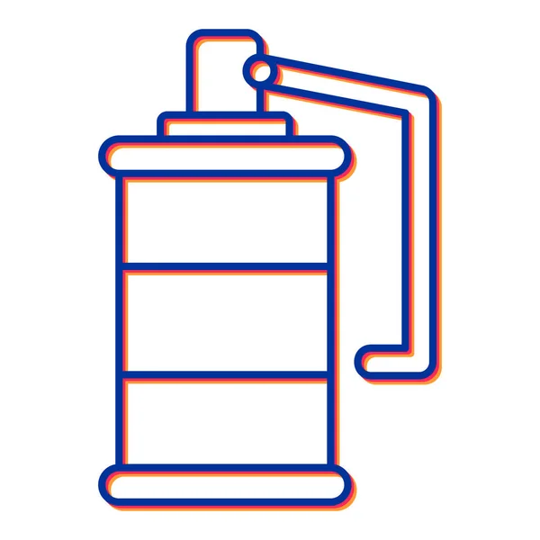 Вектор Значка Бутылки Водой Набросок Спортивного Блендера Иллюстрация Изолированного Контура — стоковый вектор