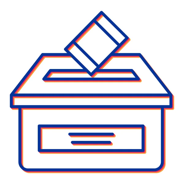 Διάνυσμα Εικονιδίου Ψήφου Περίγραμμα Υπογραφή Παράθυρο Παράδοσης Απομονωμένη Απεικόνιση Συμβόλων — Διανυσματικό Αρχείο