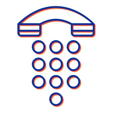 telefon simgesi vektör illüstrasyonu