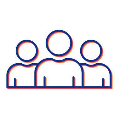 insanlar simge vektör illüstrasyonu