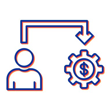 seo modern simgesinin vektör illüstrasyonu