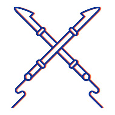 Kılıç simgesi. vektör illüstrasyonu