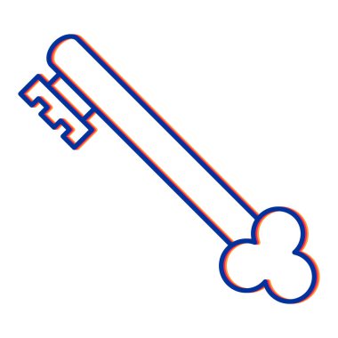 Bir kılıcın çizgi simgesinin gösterimi