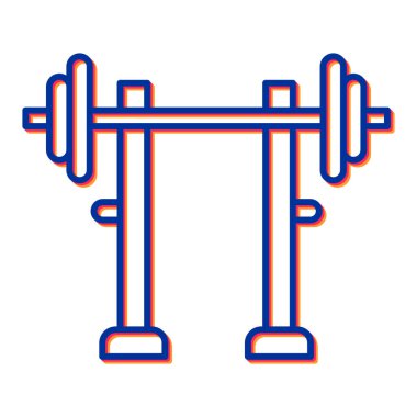 Halter ikon vektörü. İnce çizgi işareti. izole edilmiş sınır sembolü çizimi