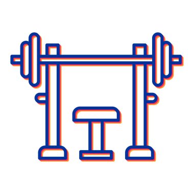 Halter ikon vektörü. İnce çizgi işareti. izole edilmiş sınır sembolü çizimi