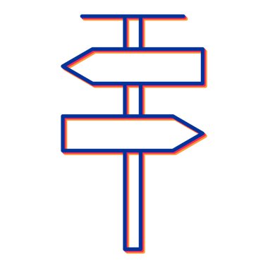 işaret posta simgesi vektör illüstrasyonu