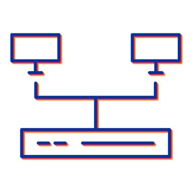 ağ paylaşım simgesi çizimi