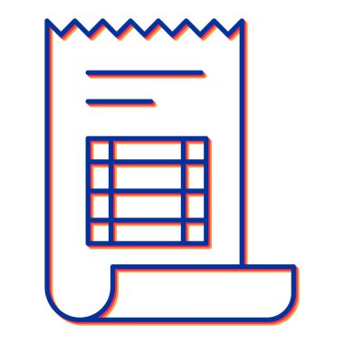 Belge. Web simgesi basit illüstrasyon