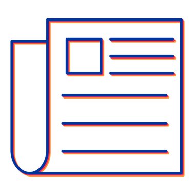 belge simgesi vektör illüstrasyonu