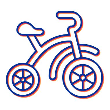 bisiklet ikonu vektör illüstrasyonu