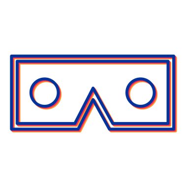 gözlük ikonu vektör illüstrasyonu