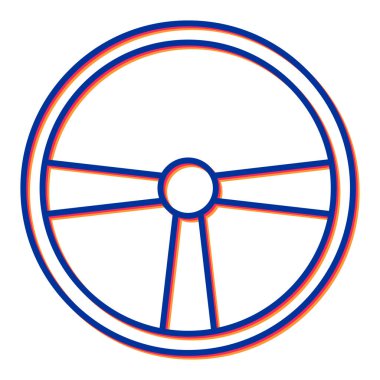 Bir bisiklet simgesinin vektör illüstrasyonu