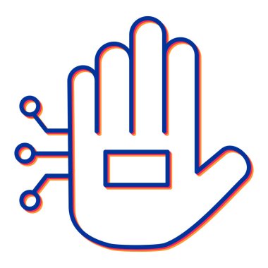 Eldivenli el. Basit tasarım