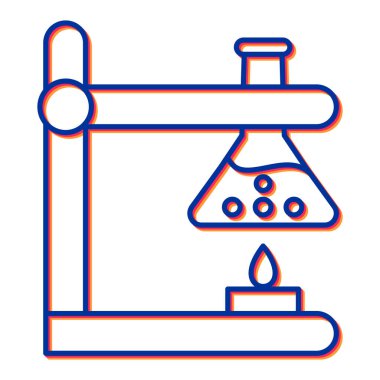Mikroskop ikon vektörü. İnce çizgi işareti. İzole edilmiş kontür sembolü gösterimi