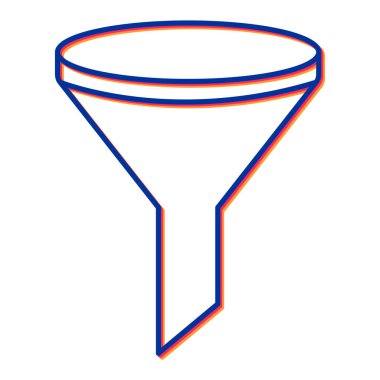 Simge vektör çizim huni