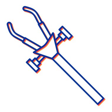 Modern b 'nin vektör illüstrasyonu eksik simgesi