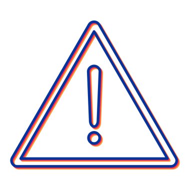 uyarı işareti simgesi, vektör illüstrasyonu