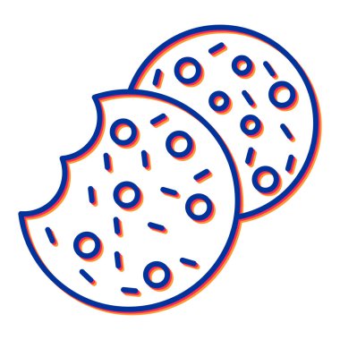 Pizza ikonu vektör illüstrasyonu