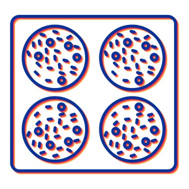 Gıda simgeler kümesi. Vektör çizim