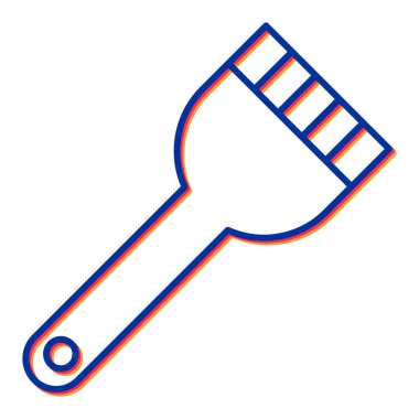 boya fırçası ikonu. vektör illüstrasyonu