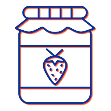 reçel kavanozu vektör simgesi