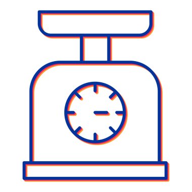 Ağırlık simgesinin vektör çizimi