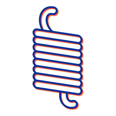 Bir çizgi simgesinin el çizimi vektör çizimi