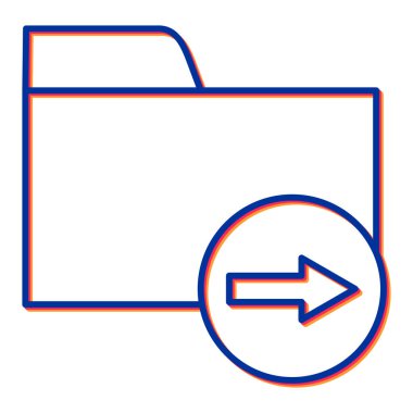 Dizin gönderme simgesinin vektör illüstrasyonu