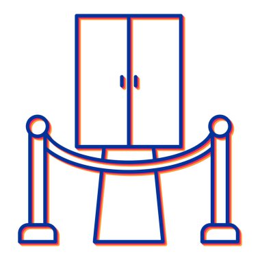 bariyer simgesi vektör illüstrasyonu