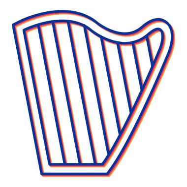 Bir havlu simgesinin vektör illüstrasyonu