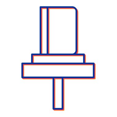 Modern b 'nin vektör illüstrasyonu eksik simgesi