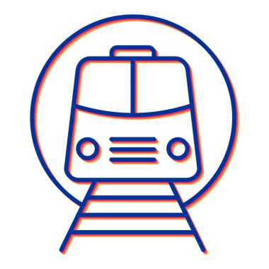 tren simgesi vektör illüstrasyonu