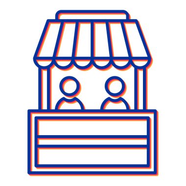 vektör simgesini modern illüstrasyonda sakla